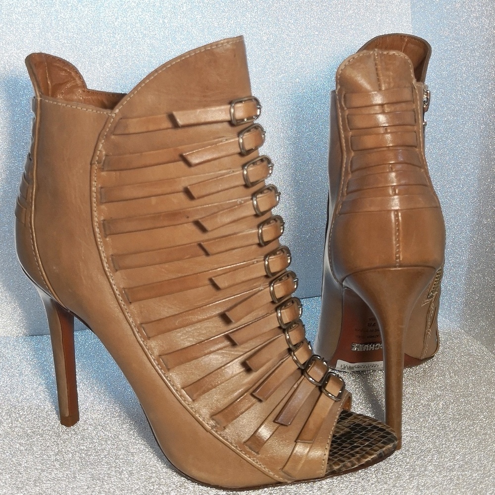 Schutz, Open toe ankle booties